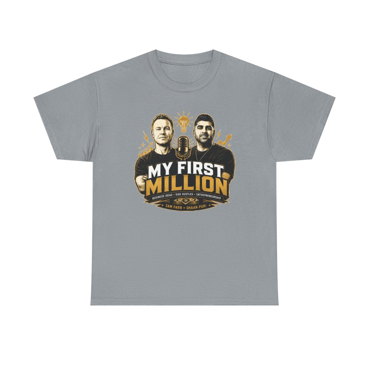 My First Million Tee | Podcast Logo T-shirt, Entrepreneur Podcast Shirt | My First Million Podcast - Official T-Shirts merchandise