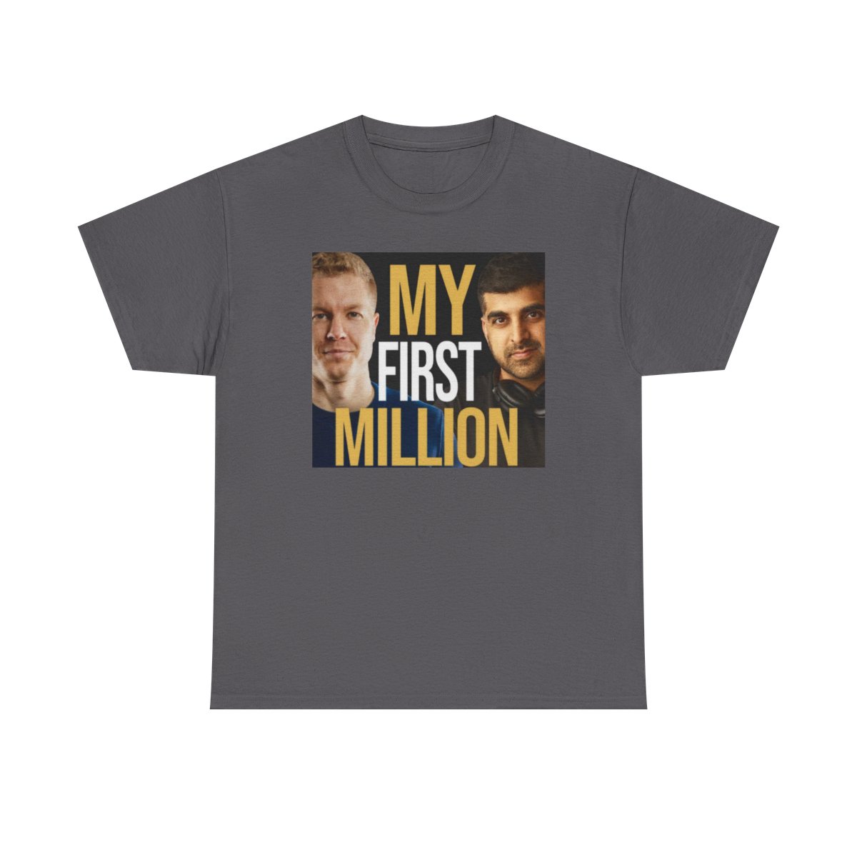 My First Million Tee | Faces Graphic Shirt | My First Million Podcast - alternate angle 5, merchandise