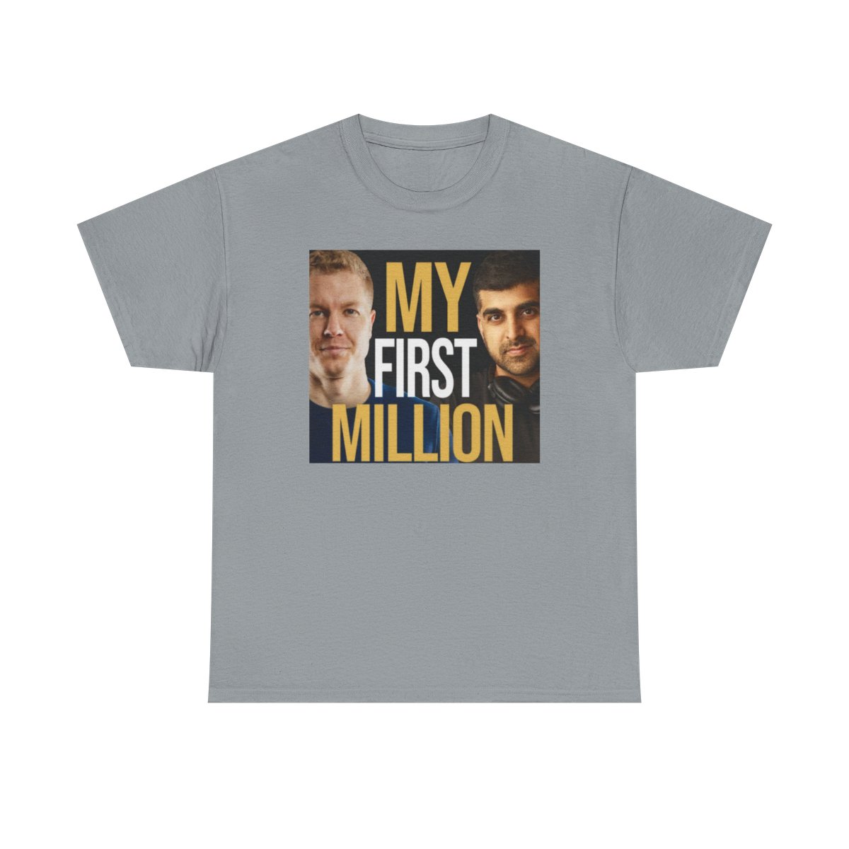 My First Million Tee | Faces Graphic Shirt | My First Million Podcast - alternate angle 4, merchandise