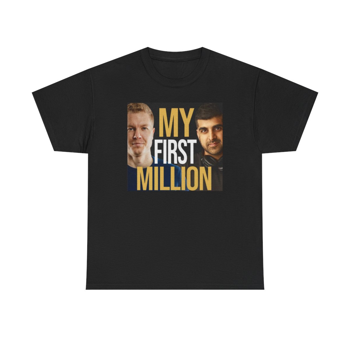 My First Million Tee | Faces Graphic Shirt | My First Million Podcast - alternate angle 2, merchandise