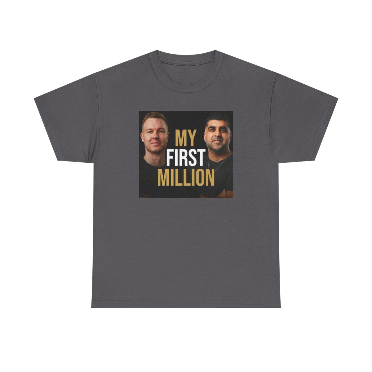 My First Million tee | Photo Portraits with Text | My First Million Podcast - alternate angle 4, merchandise