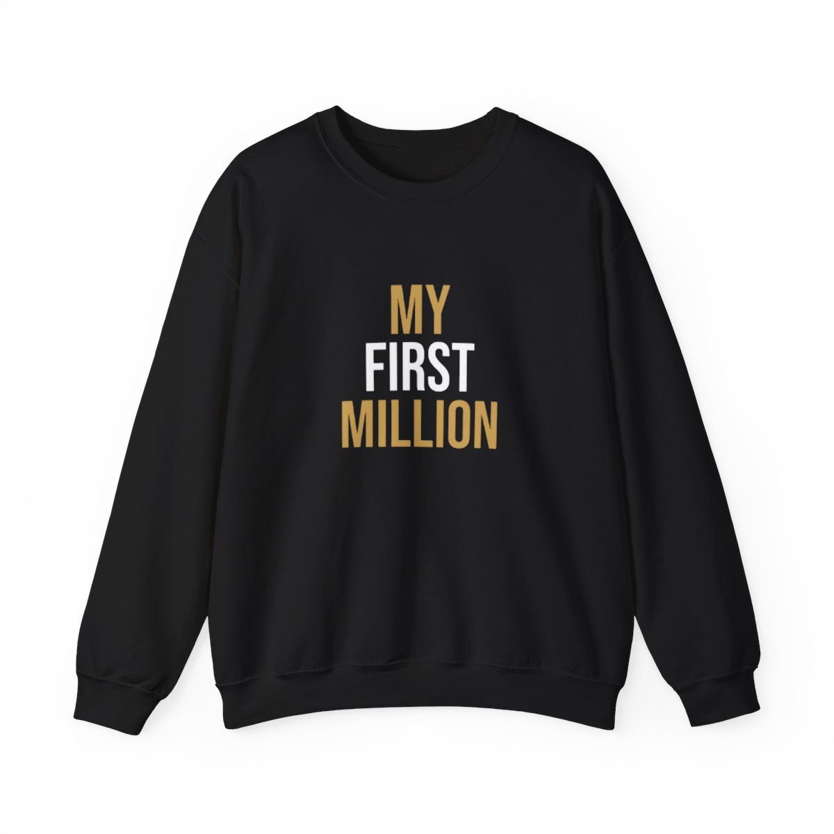 My First Million sweatshirt | Crewneck Financial Success Typography | My First Million Podcast