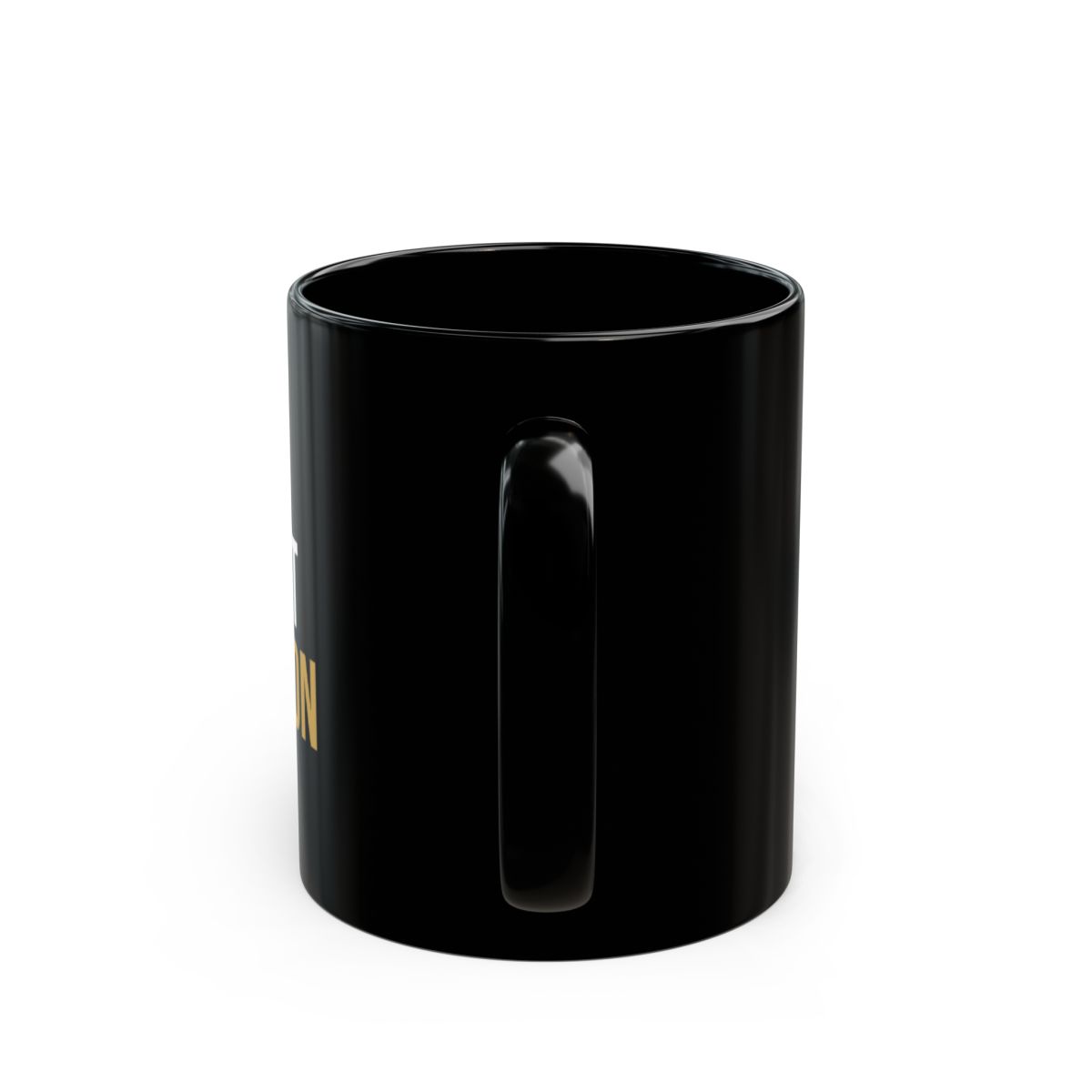 My First Million Mug | Black coffee mug with gold white text | My First Million Podcast - alternate angle 3, merchandise