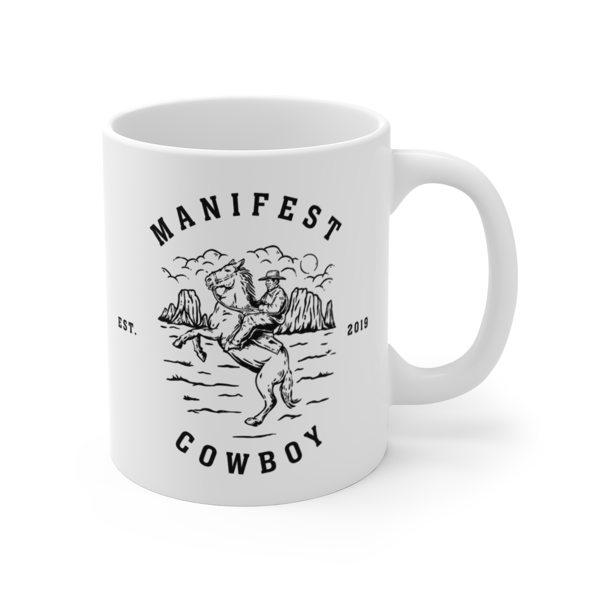 Manifest Cowboy My First Million White Mug