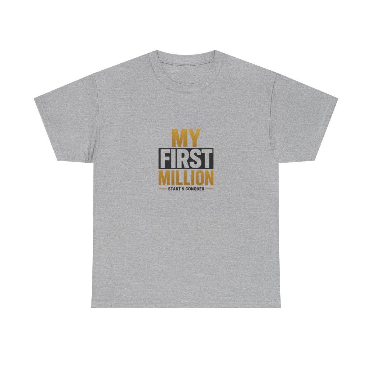 My First Million " and " Unisex Tee - alternate angle 3, merchandise