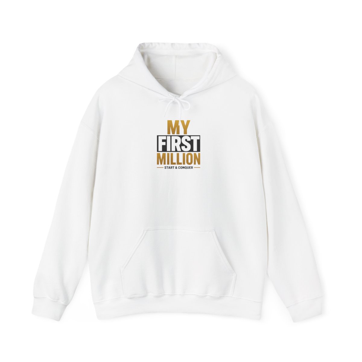 My First Million " and " Hoodie - alternate angle 2, merchandise