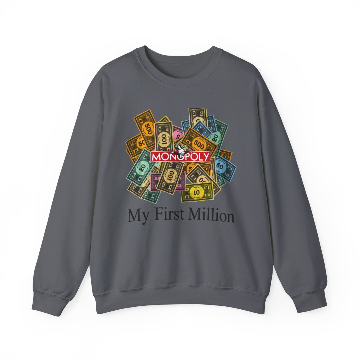 Monopoly Money My First Million Crewneck - alternate angle 5, merchandise