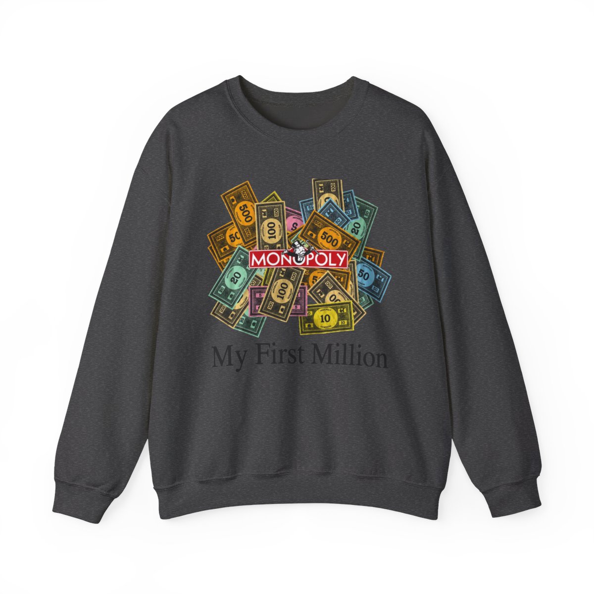 Monopoly Money My First Million Crewneck - alternate angle 4, merchandise